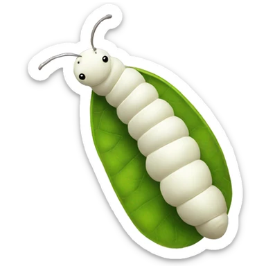Silkworm sticker