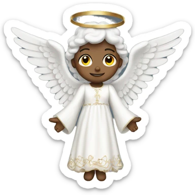 white Victorian Angel sticker