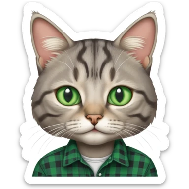 kurt cobain is cat sticker