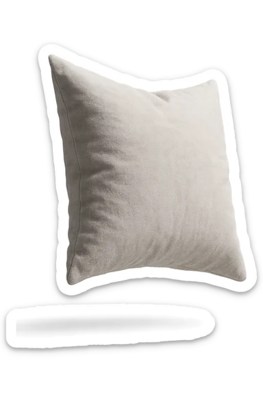 cuscino per dormire fluttua in aria, iperrealistica 4k sticker