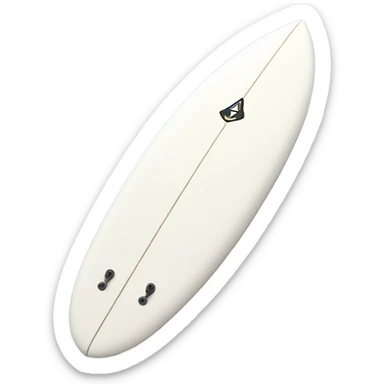 white surfboard sticker