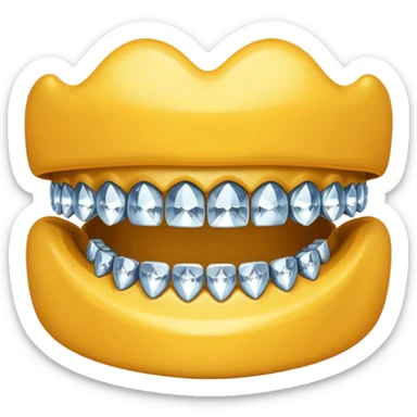GRILLZ WITH DIAMONDS sticker