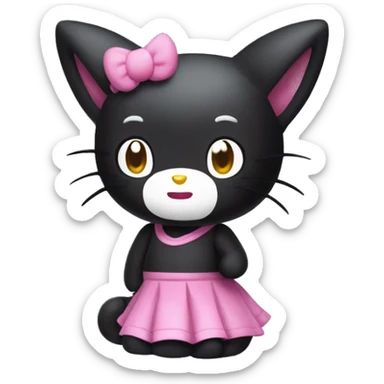 hello kitty kuromi sticker