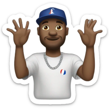 france rap une main lave l’autre alpha wann sticker