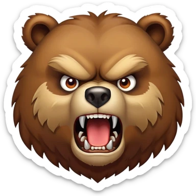 Angry Bear  sticker