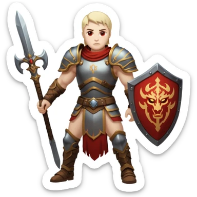 Animated warrior from Path of Exile 2 sticker
