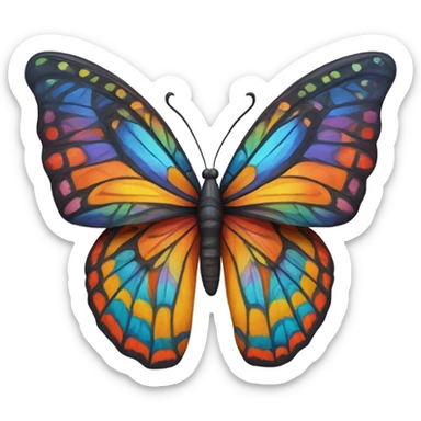 Butterfly sticker