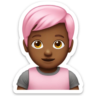 Baby pink emoji sticker