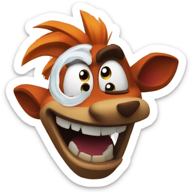 Crash bandicood sticker