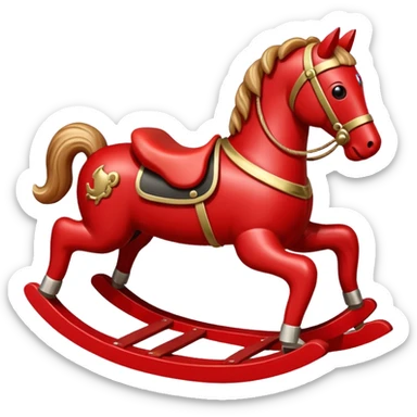 red Rocking Horse sticker