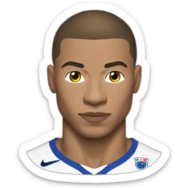 Kylian mbappe, france, world cup, buff sticker