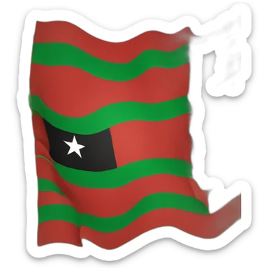 Pan Africa flag  sticker
