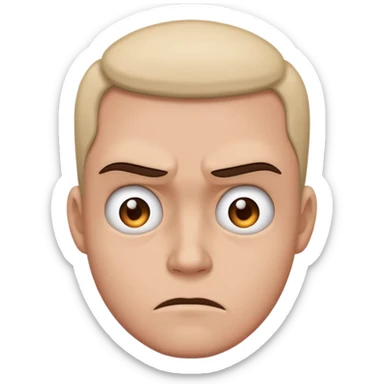 Someone mad and sad at the same time sticker