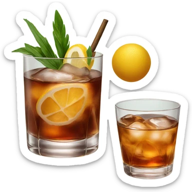 old fashioned cocktail  sticker
