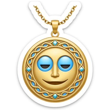 hippie logo necklace sticker