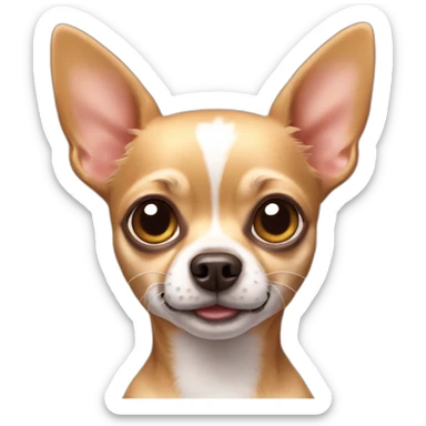 chihuahua dog with iphone sticker