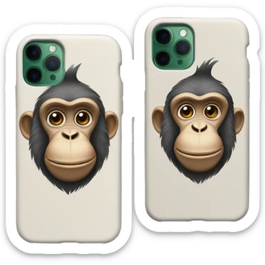iPhone 15 Phone case with a monkey on it sticker