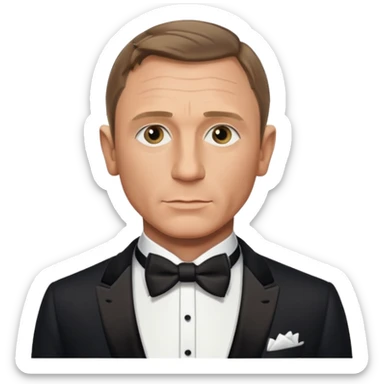 James Bond daniel craig sticker