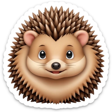 Baby hedgehog sticker
