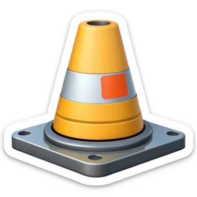 Cone pontoon sticker