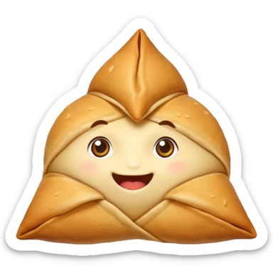 A cute samosa avatar sticker