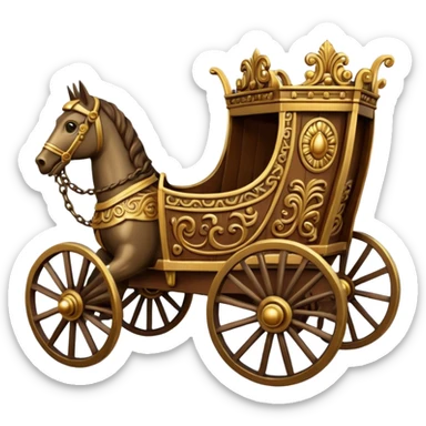 Roman chariot sticker