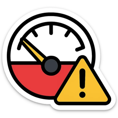 fuel alarm sticker