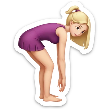 girl Bending over sticker