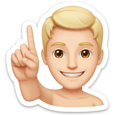 A smile face flipping u off sticker