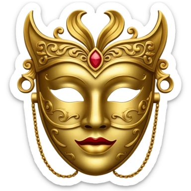 theater mask  sticker