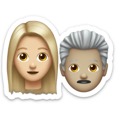 micheal Myers with girl hair dirty blonde sticker