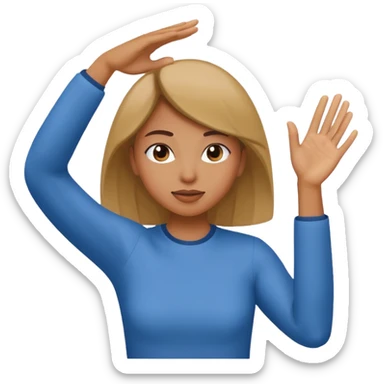 Mujer haciendo un dab sticker