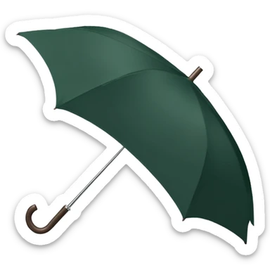 dark green umbrella sticker