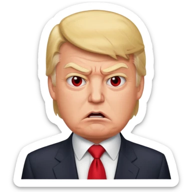 Trump but ugly sticker