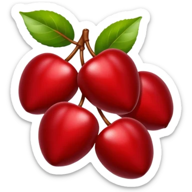 generate an emoji fo coffee cherries sticker
