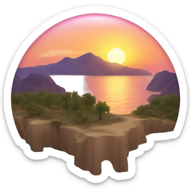 sunset  sticker