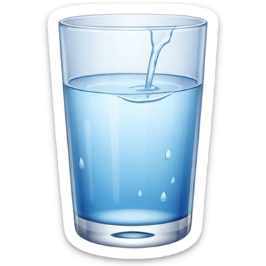 Glass of water sticker