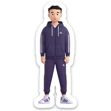 vova adidas sportswear sticker