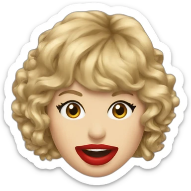taylor-swift-mouth-bbc sticker