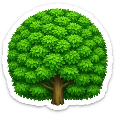 create a dnd style dense_bush.png using 48x48 pixels size sticker