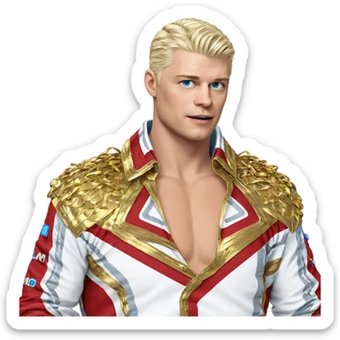 blonde boy with blue eyes sticker