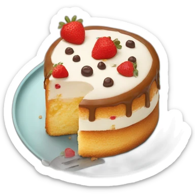 Gâteau que je peux manger vite, tout de suite même sticker