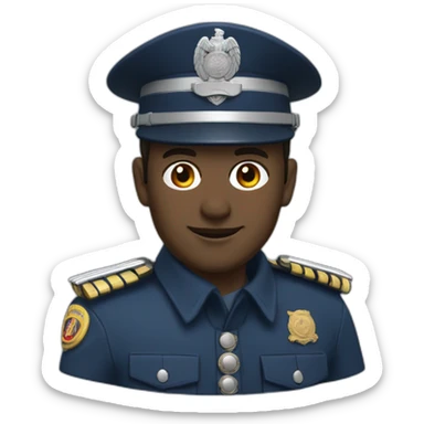 French gendarmerie male sticker