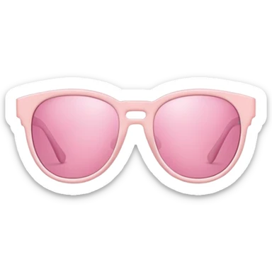 Powder pink sunglasses sticker