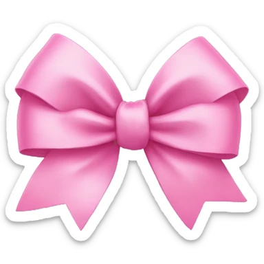 Pink bow sticker