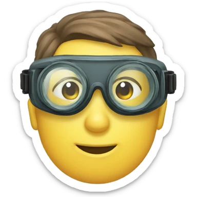 goggles for laboratory sticker