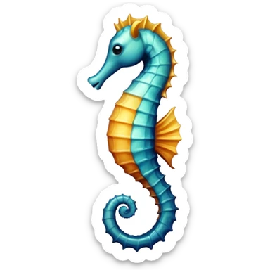 Морской конек sticker