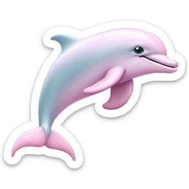 Pastel-pink-colors-dolphin sticker