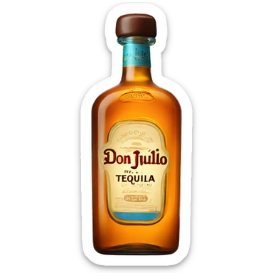 bottle of don julio tequila sticker