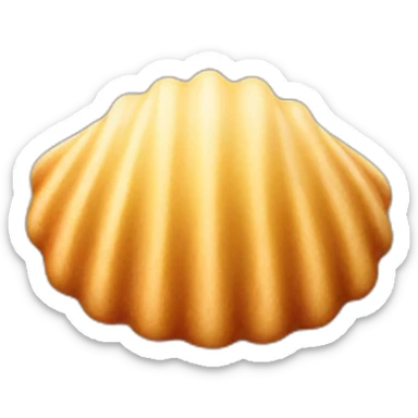shell-shaped madeleine cake sticker
